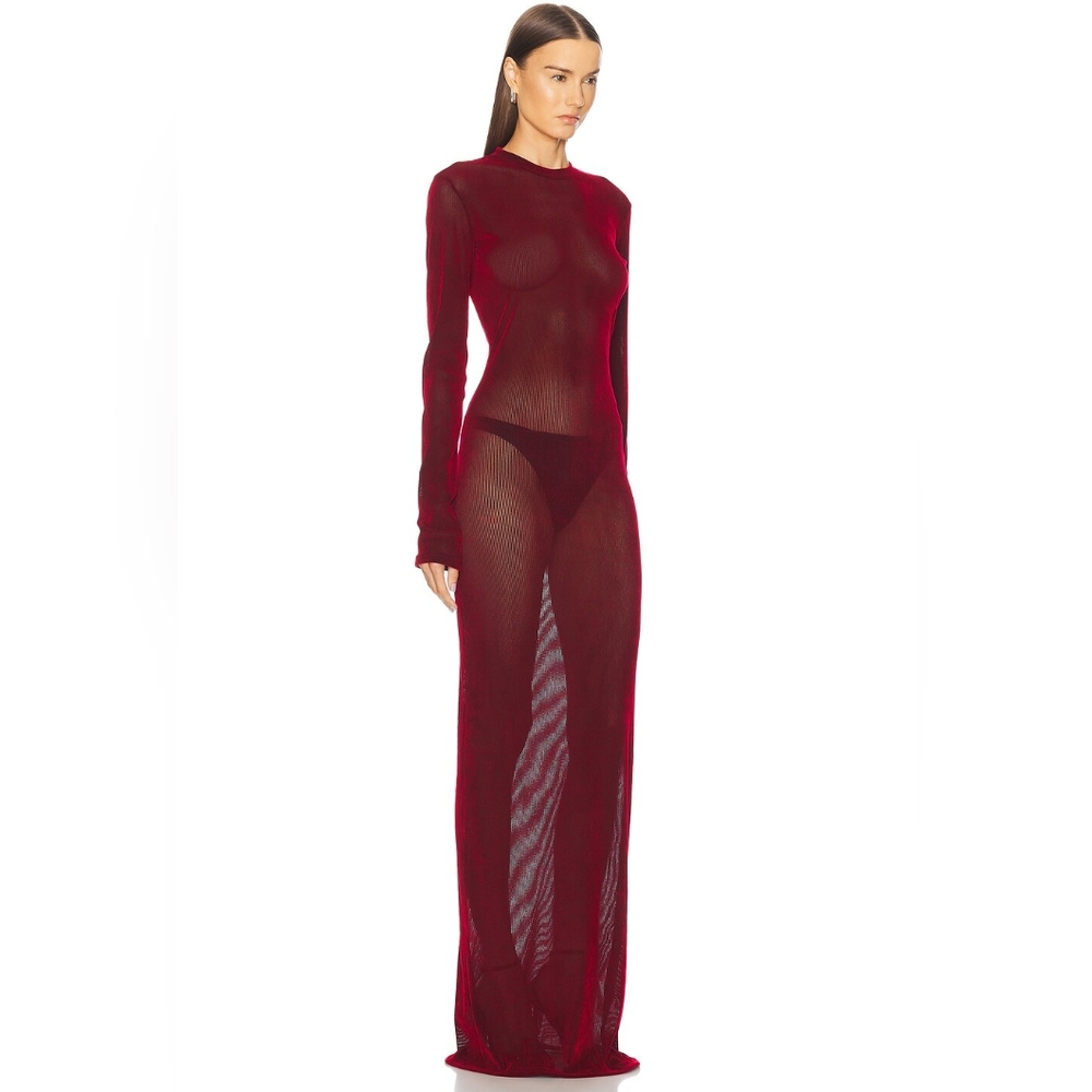 🆕Ludovic De Saint Sernin Sheer Red Maxi